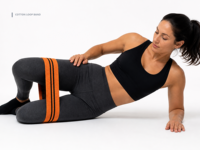 Bande de Résistance en Tissu Lourd de Polyester avec Poignée Intérieure Antidérapante pour Entraînement des Fessiers et des Jambes, Vente en Gros, Logo Personnalisé