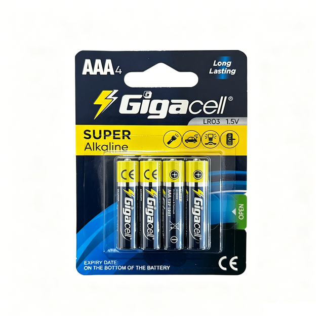 1.5v Alkaline Micro AAA LR03 Super Alkaline Battery 1500mAh Primary Battery for Wireless Keyboards