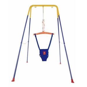 Ensemble Balançoire et Sauteur Métallique Pliable 2-en-1 en Stock, Siège Éjecteur Sûr pour Tout-Petits et Bébés, Balançoires Enfants Priorité - Product Image 1