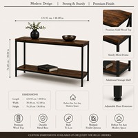 Table console linéaire moderne au design minimaliste élégant pour entrée, salon, couloir et mobilier de maison contemporain