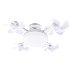 <span class=keywords><strong>Ventilador</strong></span> de <span class=keywords><strong>Techo</strong></span> 2 en 1 con Lámpara, <span class=keywords><strong>Ventilador</strong></span> de <span class=keywords><strong>Techo</strong></span> con 3 o <span class=keywords><strong>4</strong></span> <span class=keywords><strong>Aspas</strong></span> Enroscables, con Control Remoto, 3 Velocidades Ajustables, Estilo Dron, 50W 60W - Product Image 1