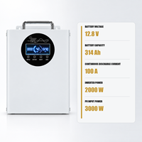 Système solaire tout-en-un sur pied 4kWh 2000W 12.8V 314Ah LiFePO4 pour la sauvegarde à domicile