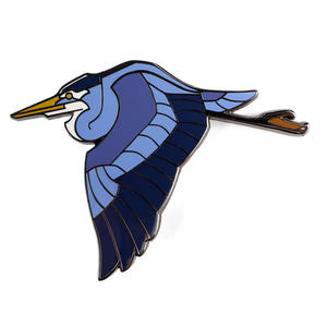 Custom Metal Ambachten Schattige Vogels Broche Slikken Uil Duif Kraai Badge Sky Dier Emaille Pin Accessoire - Product Image 4