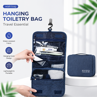 Bolsa de Aseo Colgante Impermeable, Organizador de Cosméticos de Viaje, Multicompartimentos, Gran Capacidad, Diseño con Gancho Inteligente