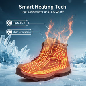 Zapatos Calefactables de Cuero Genuino para Mujer y Hombre, para Invierno, con Forro de Lana (20 Horas de Uso Continuo) - Product Image 3