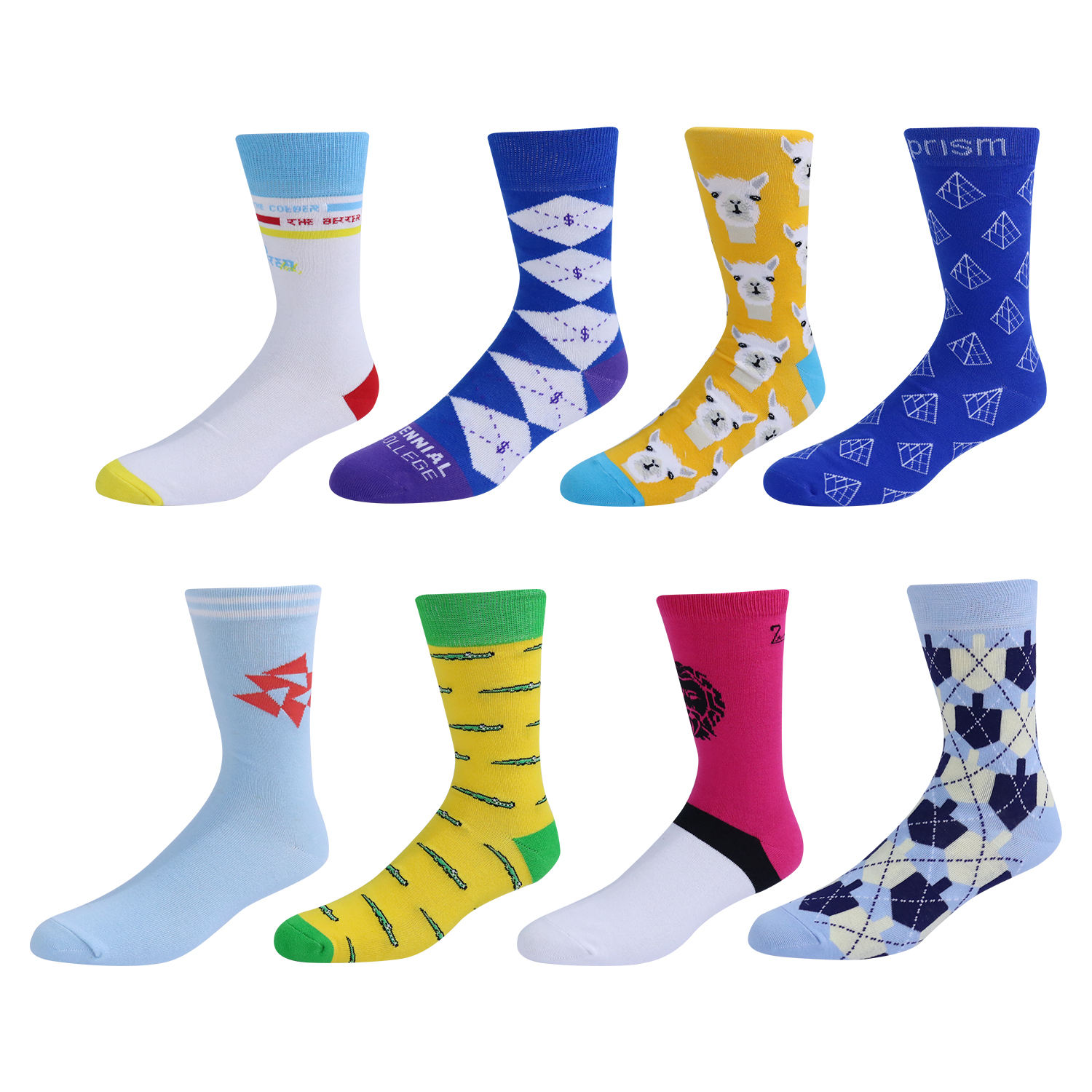Customized Wholesale logo Design Bamboo Socken Chaussette High Quality Fashion Colorful Happy Funny Crew Cotton Men Socks