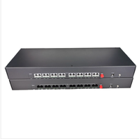 Convertisseur de ligne téléphonique sur fibre optique STHA-16PCM-S 16 canaux FXS FXO, multiplexeur de ligne téléphonique vocale FXS FXO
