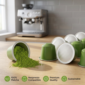 Cápsulas de Matcha Detox Cleanse, Cápsulas de Té Verde Puro Compatibles con Nespresso, <span class=keywords><strong>Dolce</strong></span> <span class=keywords><strong>Gusto</strong></span>, Keurig, Dosis Individual, Bienestar Diario, a Granel - Product Image 3