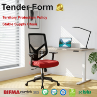 Chaise de bureau ergonomique en maille pour le travail, confortable, avec accoudoirs 3D, inclinaison verrouillable, siège en mousse moulée, pour concessionnaires OEM, Sillas De Oficina
