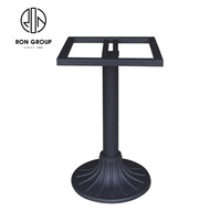 Pieds de Table en métal en fonte noire, meubles de Restaurant de Base de Table de Bar de café de loisirs d'intérieur de plein air de vente en gros