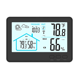Nhà không dây trong nhà ngoài trời nhiệt độ và độ ẩm mét Trạm thời tiết kỹ thuật số Type-<span class=keywords><strong>C</strong></span> sạ<span class=keywords><strong>c</strong></span> Dự báo thời tiết tính năng - Product Image 6