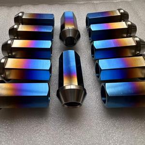 Nhà máy cung cấp GR5 Titan Lug bu lông M14 bánh xe Lug hạt titan M12 Titan cầu vồng bánh xe Lug hạt cho xe đua - Product Image 4