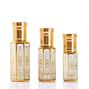 Vente en gros 3ml 6ml 10ml RecyclableSmall Rouleau de musc doré de Dubaï sur verre Mini vaporisateur de parfum Rouleau d'huile essentielle sur bouteille - Product Image 1