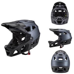 Casque de VTT Zitem intégral M/L noir, couleur personnalisable, logo imprimable pour la course et le cyclisme en descente - Product Image 3