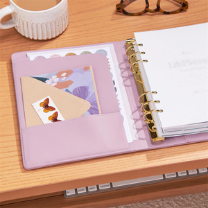 Cá nhân hoá A5 Vòng chương trình nghị sự chất kết dính bìa da Tạp Chí bơm lại máy tính xách tay xoắn ốc Nhật Ký kế hoạch chất kết dính tổ chức - Product Image 5