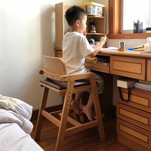 Chaise d'étude ergonomique moderne pour enfants, réglable en hauteur, en bois, pour la maison, l'école, le salon - Product Image 3