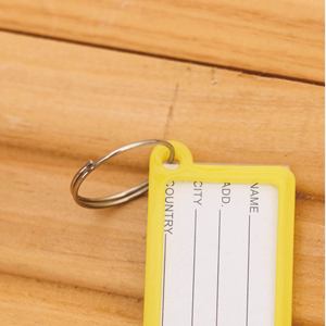 Etiquetas de plástico personalizadas para llaves de identificación, llaveros, llaveros, nombre numerado, etiquetas para equipaje - Product Image 5