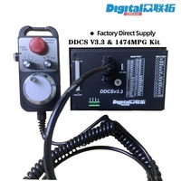Kit de contrôleur CNC hors ligne 4 axes DDCS V3.3 / V3.1 avec générateur d'impulsions pour machine de gravure, volant, table de fraisage, travail du bois
