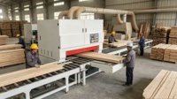 Machine à planer le bois à bande large, ponceuse double face pour bois, ponceuse-planeuse double face pour panneaux