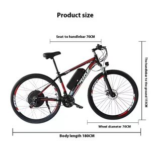 Vélo de montagne électrique à <span class=keywords><strong>assistance</strong></span> électrique 26 pouces 36V 21 vitesses Batterie au lithium Vélo hybride tout-terrain Direct usine - Product Image 5