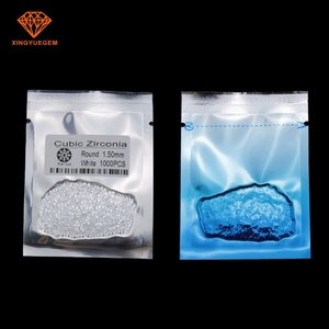 Zircone cubique de forme ronde de 1 mm de couleur blanche, taille étoile 5A, 1000 pièces - Product Image 6