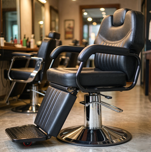 Fauteuil de Barbier Hydraulique Inclinable — Chaise de Coiffure Professionnelle pour Salon, Fauteuil Inclinable pour Lavage de Cheveux - Product Image 2