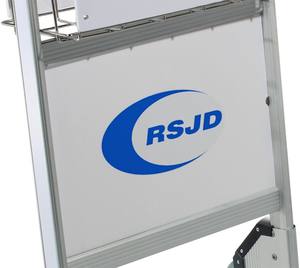 Luchthaven Grond Passagier Bagage Trolley Aluminium 3 Wielen Mand Kar Met Rem - Product Image 3