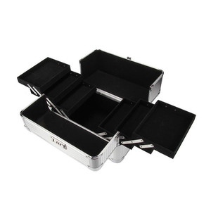 Professional Custom Beauty Mirrored Sturdy Aluminum Brush <strong>Makeup</strong> <strong>Box</strong> - Product Image 2