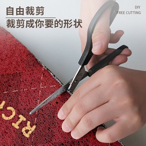 Alfombra Antideslizante para Entrada, Rectangular, de Fibra de Poliéster, con Diseño Novedoso, Color Rojo - Product Image 3