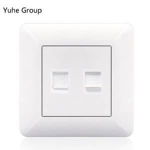 Prise murale satellite tactile en matériau PC, faible tension, RJ45, IP20, design minimaliste - Product Image 2