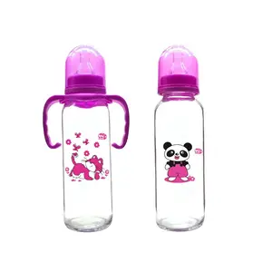 Wholesale Bpa Free Custom Milk Newborn Infant Baby Water Bottle Set,High Borosilicate Glass Baby Feeding Bottle