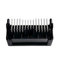Conector doméstico para coche LS 34826-0240, enchufe de 24 pines con extremo de placa, zócalo de pines doblados, latón estañado, 3A 14V, rectangular, paso de 2.0mm