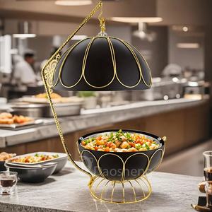 Plato de frotamiento colgante blanco redondo de lujo DaoSheng 8L <span class=keywords><strong>China</strong></span> para equipo de cocina para fiesta de boda de acero inoxidable - Product Image 2