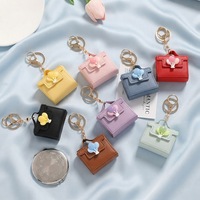 Porte-monnaie de créateur en cuir, mini sac porte-clés, breloque de sac, mignon, en cuir PU, motif ballon, pochette à monnaie, accessoires de sac à main