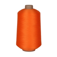 Fil DTY Fantaisie Teint et Élastique à Haute Ténacité, 100% Polyester, Anti-Bactérien, Écologique, Couleurs Personnalisées, Vente en Gros Usine