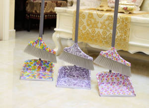 סיטונאי מברשת ביתית פלסטיק סיטונאי מטאטא מטאטא ומחבת סט עם הדפסה - Product Image 2