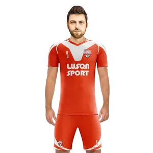 LUSON Custom Football Teams T Shirts Wholesale Club Soccer Uniformes Sublimé Men Custom Soccer Jersey