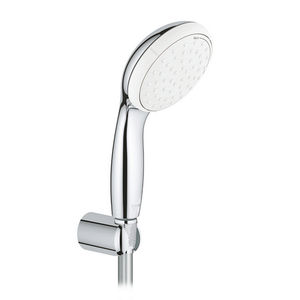 Cabezal de ducha Tempesta con acabado cromado, 200 mm de diámetro, con configuraciones de pulverización ajustables para uso en el baño - Product Image 1