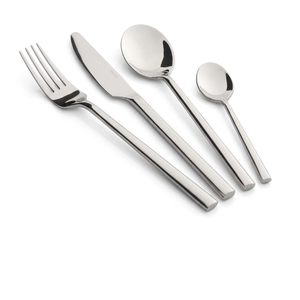 Royal look Stainless steel <b>gold</b> polished flatware set with luxury design high quality <b>cutlery</b> With Sharp End Handle - Product Image 2