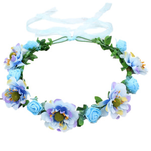 <span class=keywords><strong>Diademas</strong></span> Florales Ajustables <span class=keywords><strong>Hechas</strong></span> <span class=keywords><strong>a</strong></span> <span class=keywords><strong>Mano</strong></span> para Mujeres y Niñas, Corona de Flores, Guirnalda para Bodas, Fiestas de Cumpleaños HB342 - Product Image 2