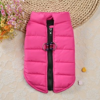 Gilet pour chien automne-hiver, vêtements chauds pour animaux de compagnie avec fermeture éclair, veste élégante pour chiot avec attache pour laisse, manteau pour chien de petite, moyenne et grande taille