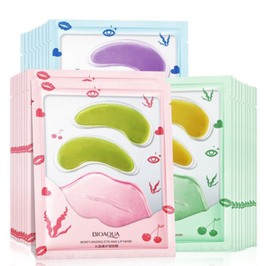 <span class=keywords><strong>BIOAQUA</strong></span> Set de Mascarillas Hidratantes 2 en 1 para Ojos y Labios, Parches de Hidrogel de Colágeno, Hidratantes, Antiarrugas, Antiojeras, Rellenadores, Venta al por Mayor - Product Image 1
