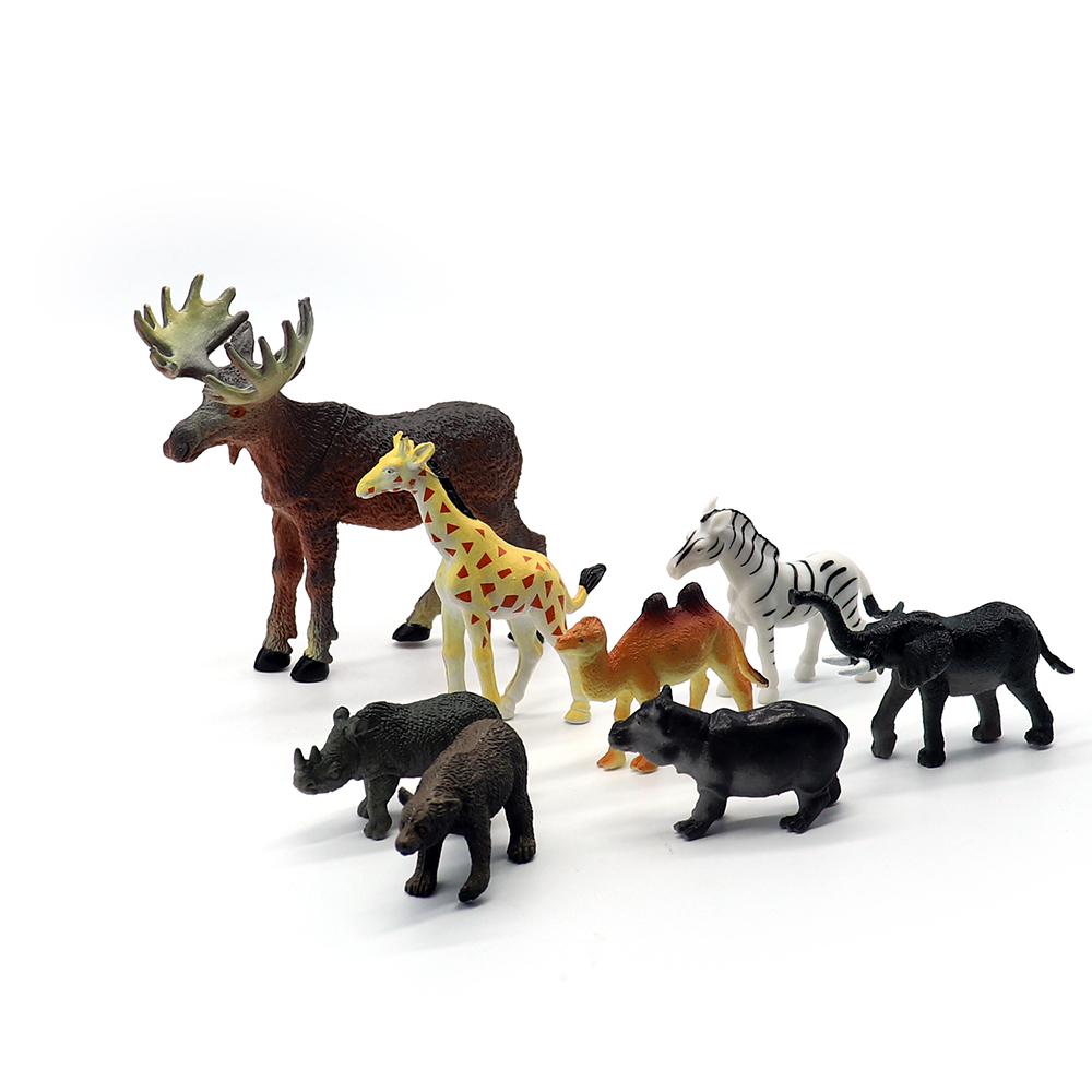 Piccola Miniatura Giocattoli Da Collezione di Plastica Selvaggio Zoo Figurine