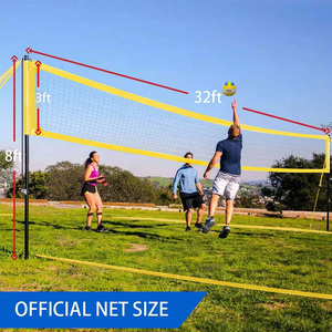 32ft điều chỉnh chiều cao bóng chuyền <span class=keywords><strong>Net</strong></span> cạnh tranh đa thể thao trong nhà hoặc ngoài trời <span class=keywords><strong>Net</strong></span> để chơi bóng chuyền và lắp ráp dễ dàng - Product Image 5