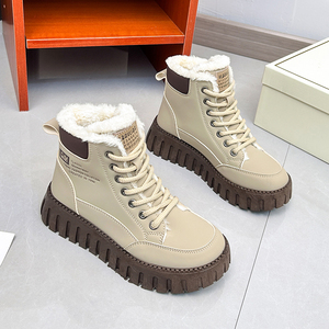 Zapatillas Deportivas Casuales de Felpa para Mujer al por Mayor, Nuevas Zapatillas de Moda para Otoño e Invierno, Cómodas y Cálidas para Caminar - Product Image 3