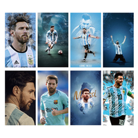 Affiche de film de football de super star, personnalisée, en gros, écologique, imperméable, au design moderne, multi-usage