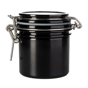 Multifunctional Stylish Fall Resistant Airtight BPA Free PET 200ml Black Flip Top Food Storage <b>Jars</b> - Product Image 5