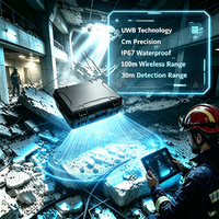Détecteur de vie par radar à technologie UWB, capteur de signes vitaux, portée de détection de 30 m, étanche IP67, dispositif de sauvetage en cas de effondrement de bâtiment