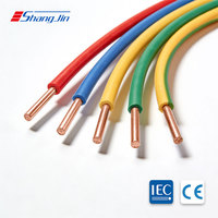 Câble BV-450/750V 1*2.5mm² 100m/rouleau à faible émission de fumée avec conducteur solide en PVC sans halogène pour applications d'alimentation industrielle