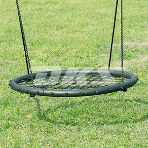 Popular Dia 100cm Columpio de metal redondo Diseño chino Columpio de nido para uso en gimnasio al aire libre Muebles de exterior con estilo para niños - Product Image 1